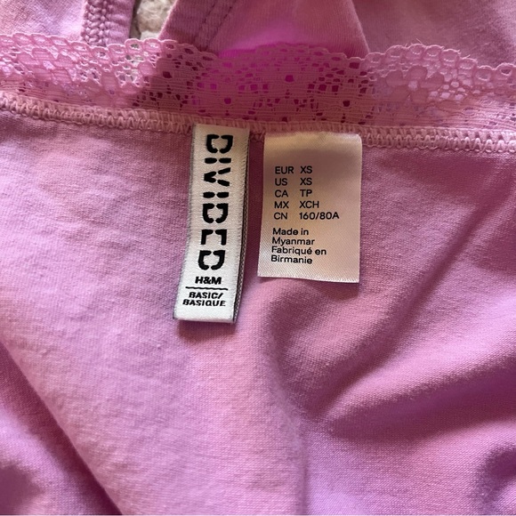 pink bodysuit with lace - Picture 4 of 4